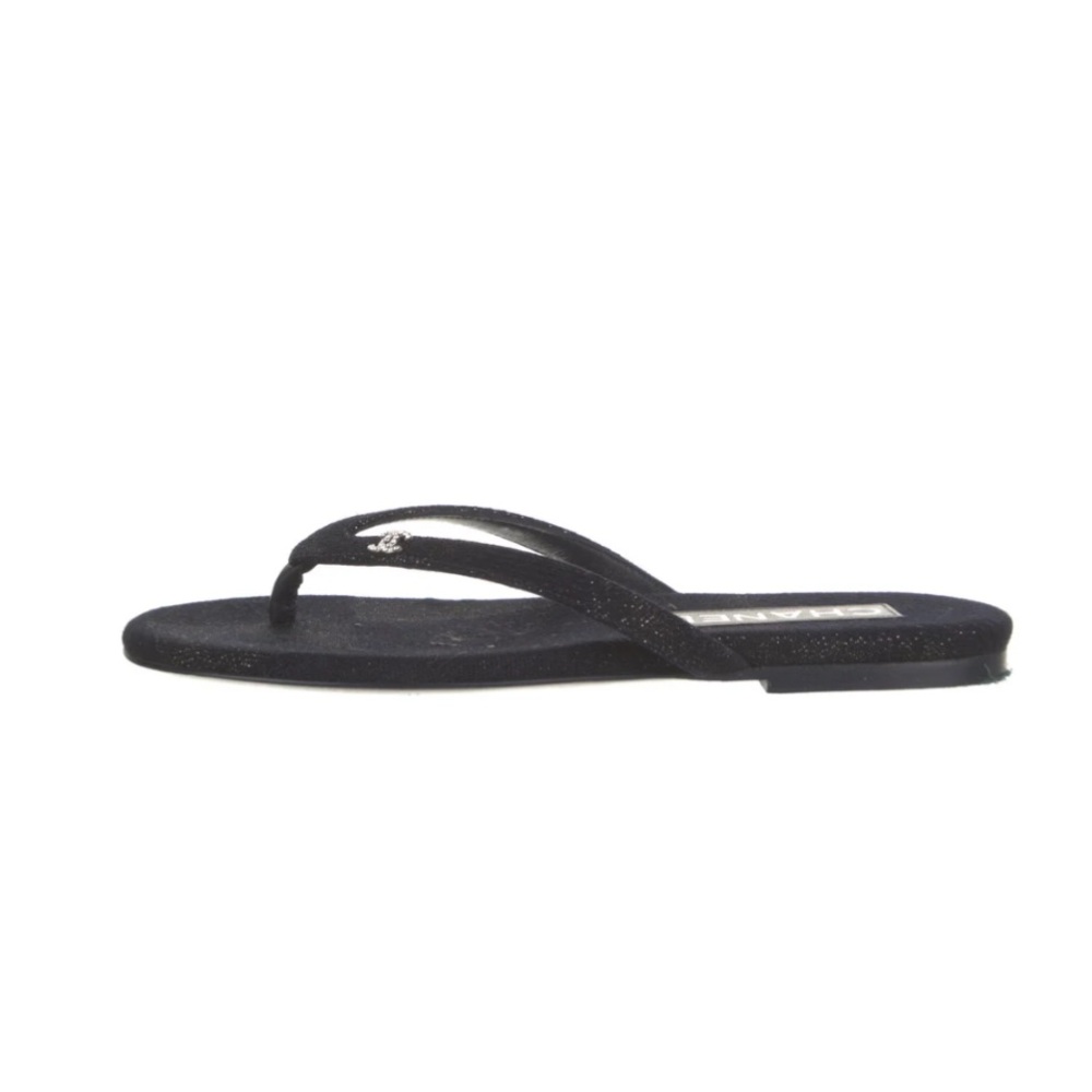 Chanel
2024 Interlocking CC Logo Flip Flops
Women's Size: 36 Black Velvet